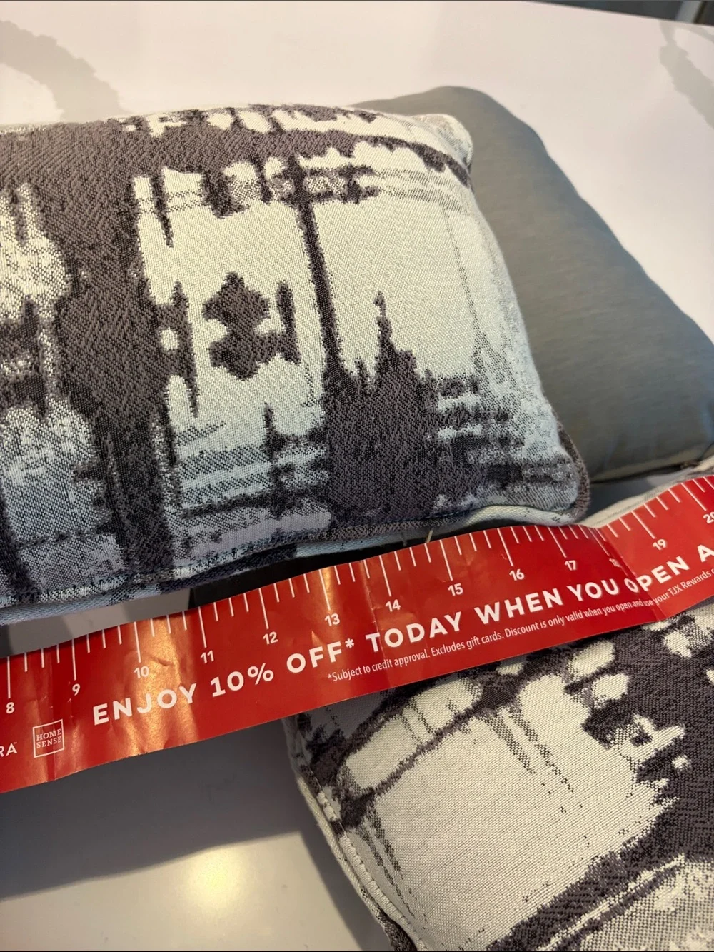 Abstract Gray & Purple Decorative Pillow Set - Home Bedding